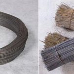 Burnt steel wire is used for tying