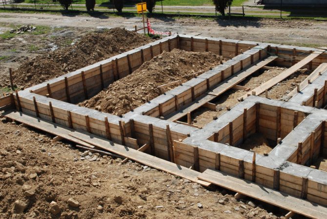Strip foundation and technology of its construction