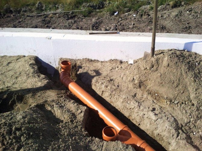 Нюансы прокладки канализации под фундаментной трубой