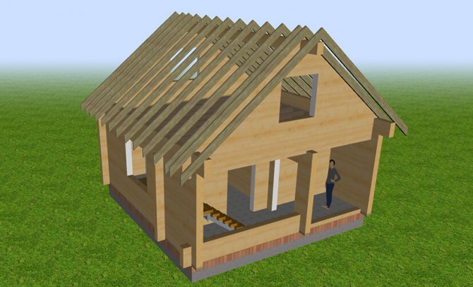 Проект гостевого домика в 3D