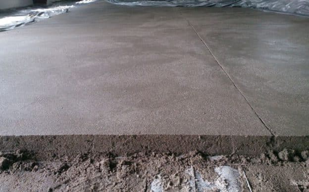высыхание свежезалитого бетона